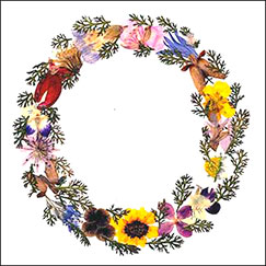 Wildflower Wreath by Christl Iausly